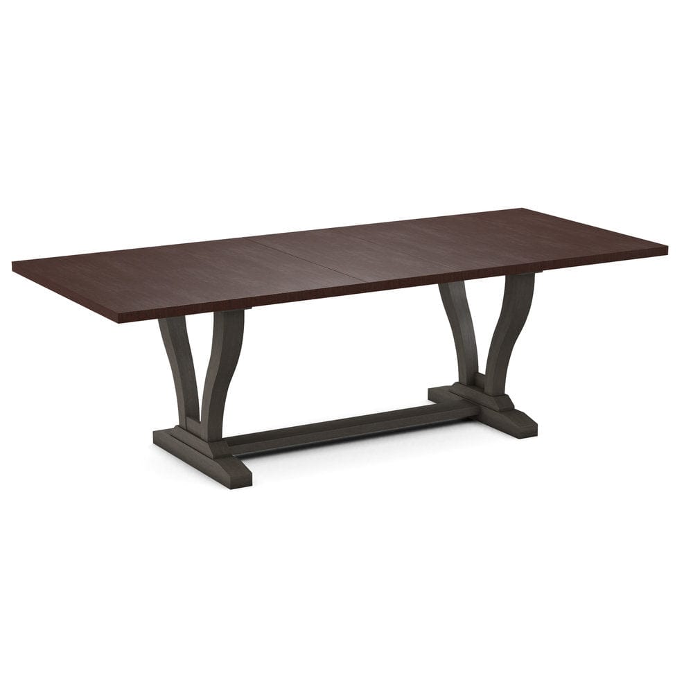 John Thomas Furniture - Curated 40X78X94 Table Top in Cognac with  Elle Trestle Base in Nickel - CTT-4094-51/CTB-71-187 view 1