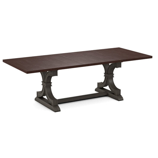 John Thomas Furniture - Curated 40X78X94 Table Top in Cognac with  Sonoma Trestle Base in Nickel - CTT-4094-51/CTB-73-187 view 1