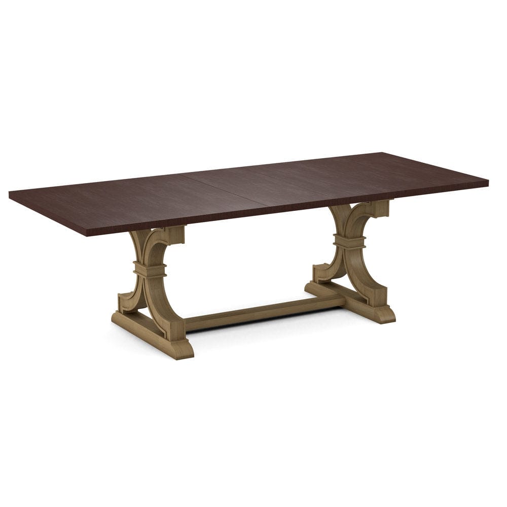 John Thomas Furniture - Curated 40X78X94 Table Top in Cognac with  Sonoma Trestle Base in Wheat - CTT-4094-51/CTB-73-178 view 1