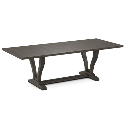 John Thomas Furniture - Curated 40X78X94 Table Top in Nickel with  Elle Trestle Base in Nickel - CTT-4094-187/CTB-71-187 view 1