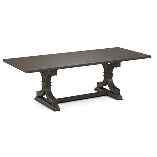 John Thomas Furniture - Curated 40X78X94 Table Top in Nickel with  Sonoma Trestle Base in Nickel - CTT-4094-187/CTB-73-187 view 1