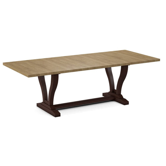 John Thomas Furniture - Curated 40X78X94 Table Top in Wheat with  Elle Trestle Base in Cognac - CTT-4094-178/CTB-71-51 view 1