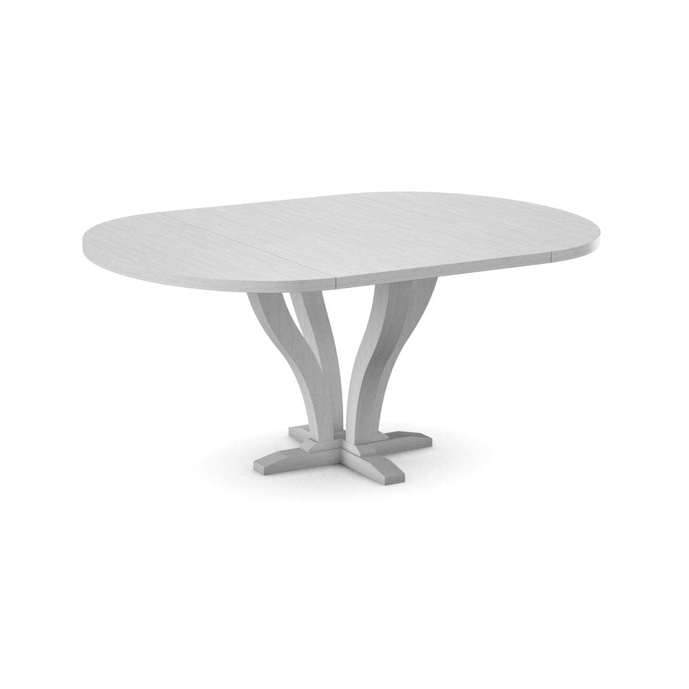 John Thomas Furniture - Curated 48X48X66 Table Top in Chalk with  Pedestal Base in Chalk - CTT-4866-28/CPB-25-28 view 1