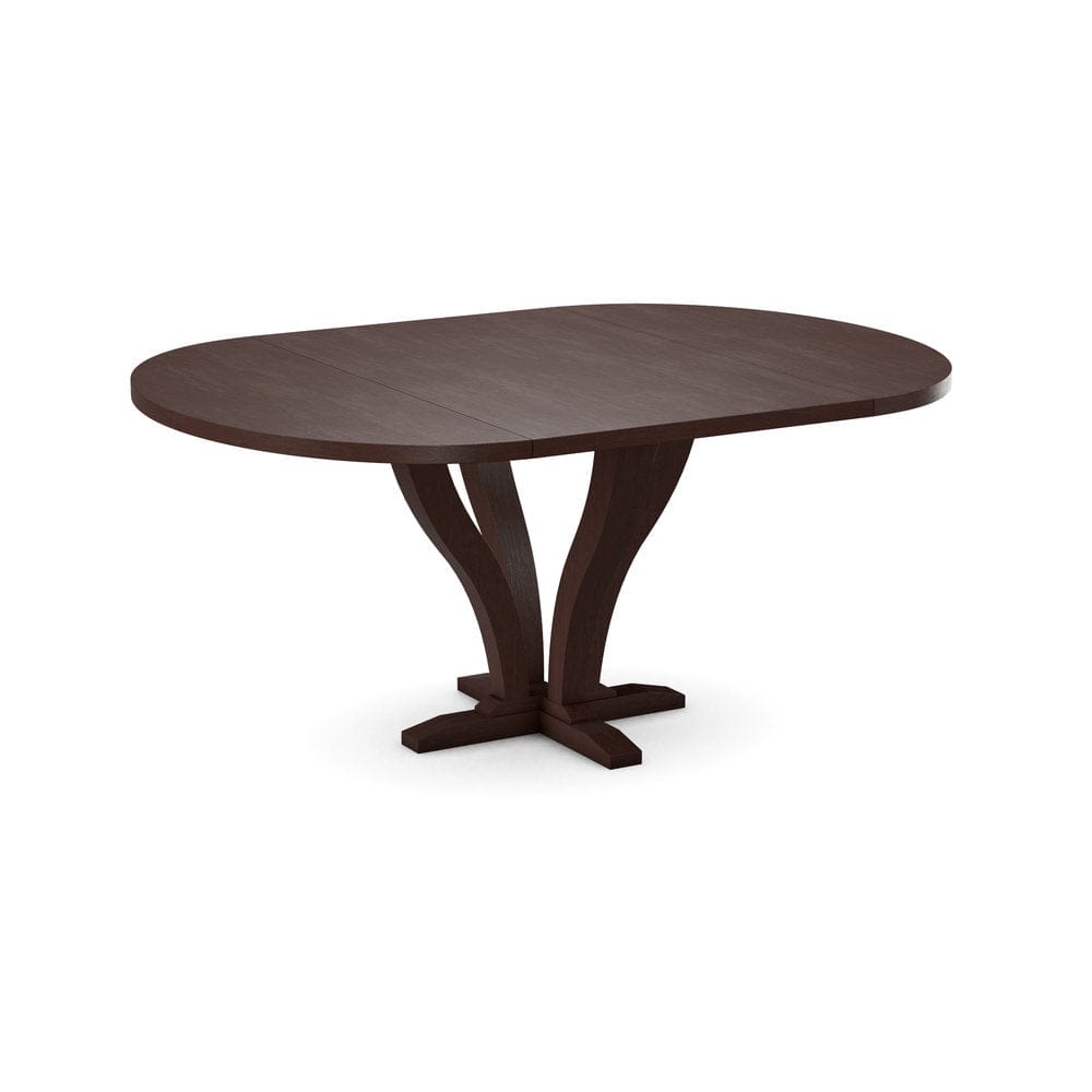 John Thomas Furniture - Curated 48X48X66 Table Top in Cognac with  Pedestal Base in Cognac - CTT-4866-51/ CPB-25-51 view 1