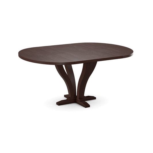 John Thomas Furniture - Curated 48X48X66 Table Top in Cognac with  Pedestal Base in Cognac - CTT-4866-51/ CPB-25-51 view 1