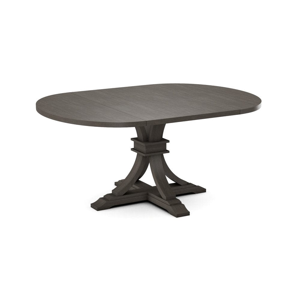 John Thomas Furniture - Curated 48X48X66 Table Top in Nickel with  Flair Pedestal Base in Nickel - CTT-4866-187/CPB-23-187 view 1