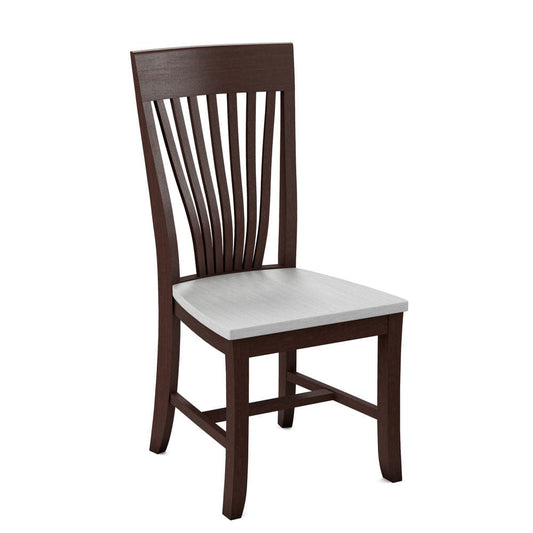John Thomas Furniture - Curated Amanda Chair Assembled Frame in Cognac Seat and Chalk (Set of 2) - CC-85B-51-28 view 1