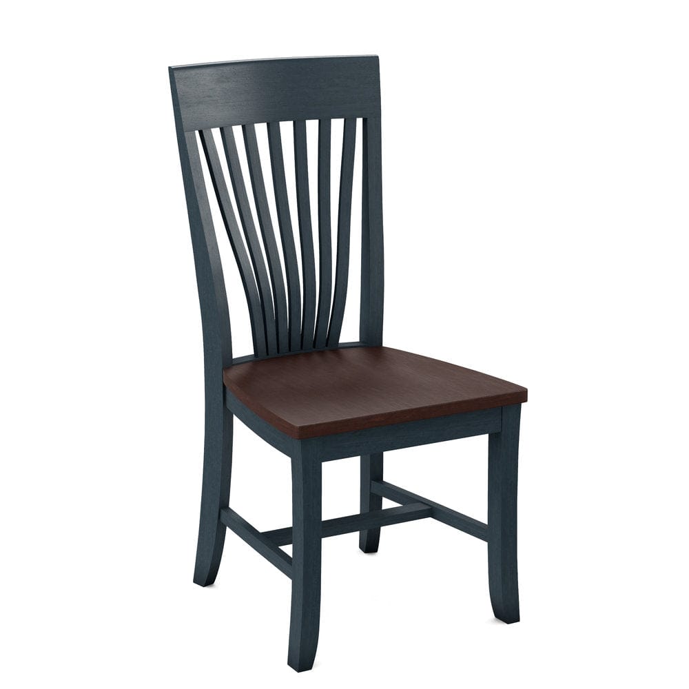 John Thomas Furniture - Curated Amanda Chair Assembled Frame in Denim Seat and Cognac (Set of 2) - CC-85B-81-51 view 1