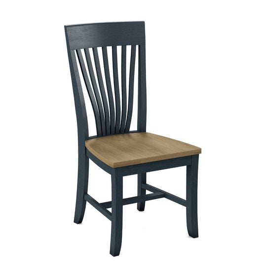 John Thomas Furniture - Curated Amanda Chair Assembled Frame in Denim Seat and Wheat (Set of 2) - CC-85B-81-178 view 1