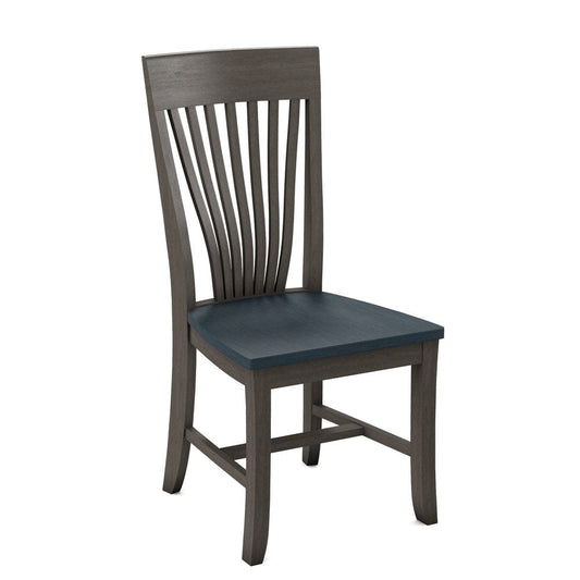John Thomas Furniture - Curated Amanda Chair Assembled Frame in Nickel Seat and Denim (Set of 2) - CC-85B-187-81 view 1