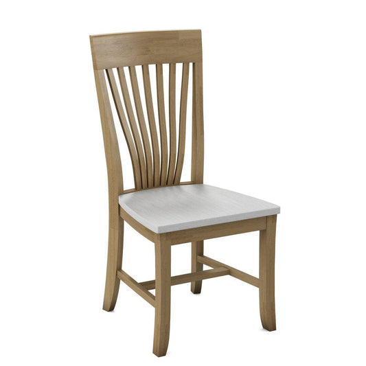 John Thomas Furniture - Curated Amanda Chair Assembled Frame in Wheat Seat and Chalk (Set of 2) - CC-85B-178-28 view 1