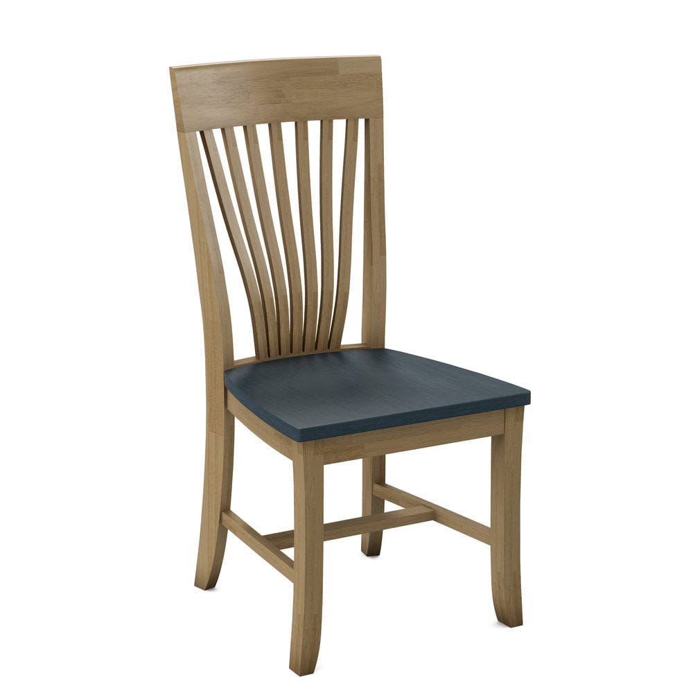 John Thomas Furniture - Curated Amanda Chair Assembled Frame in Wheat Seat and Denim (Set of 2) - CC-85B-178-81 view 1