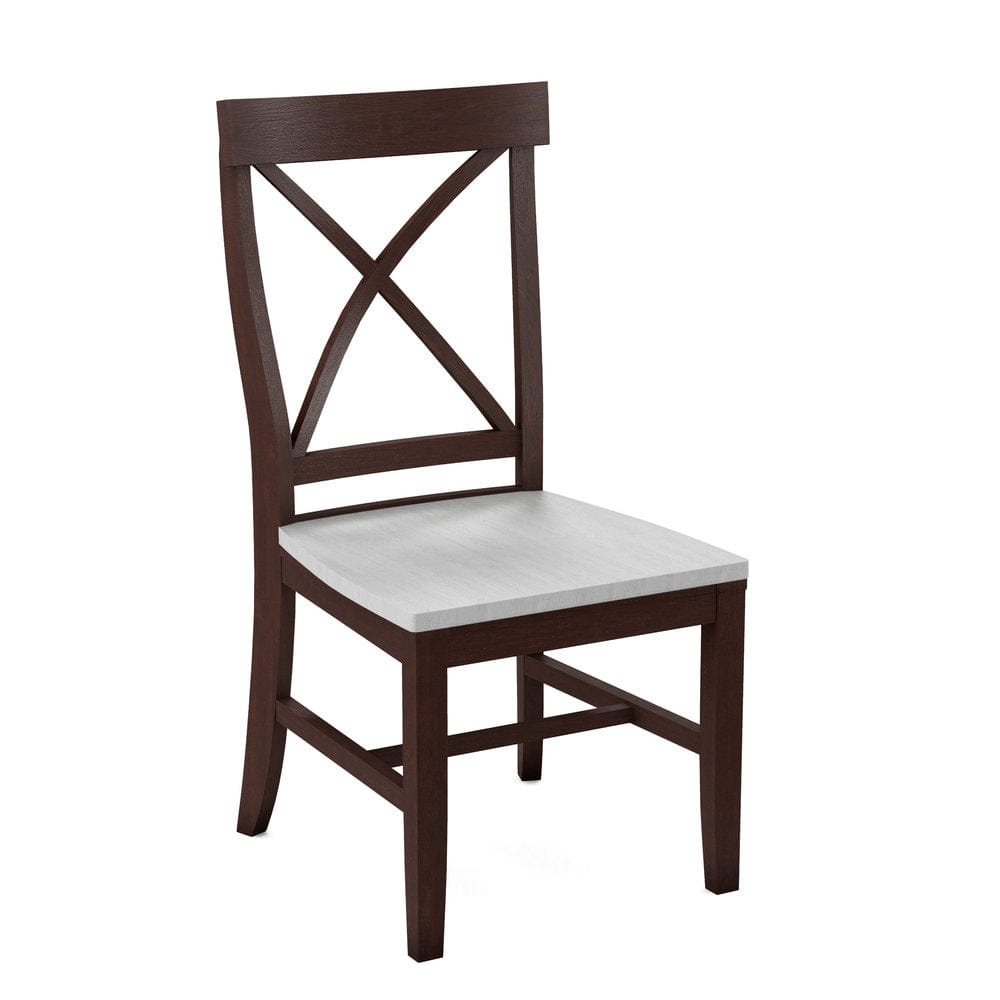 John Thomas Furniture - Curated Creekside Chair Assembled Frame in Cognac Seat and Chalk (Set of 2) - CC-87B-51-28 view 1
