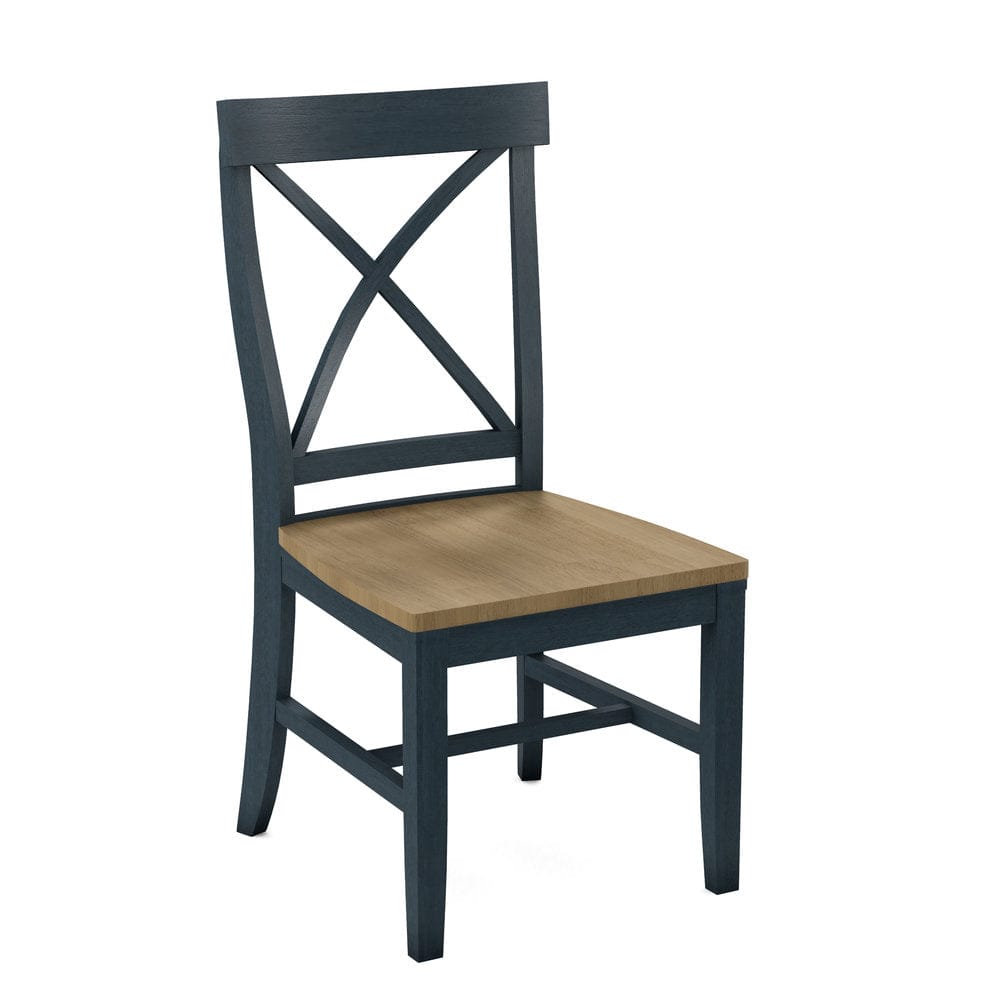 John Thomas Furniture - Curated Creekside Chair Assembled Frame in Denim Seat and Wheat (Set of 2) - CC-87B-81-178 view 1