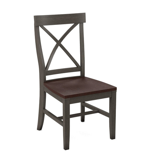 John Thomas Furniture - Curated Creekside Chair Assembled Frame in Nickel Seat and Cognac (Set of 2) - CC-87B-187-51 view 1