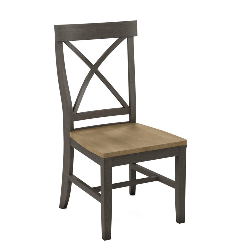John Thomas Furniture - Curated Creekside Chair Assembled Frame in Nickel Seat and Wheat (Set of 2) - CC-87B-187-178 view 1
