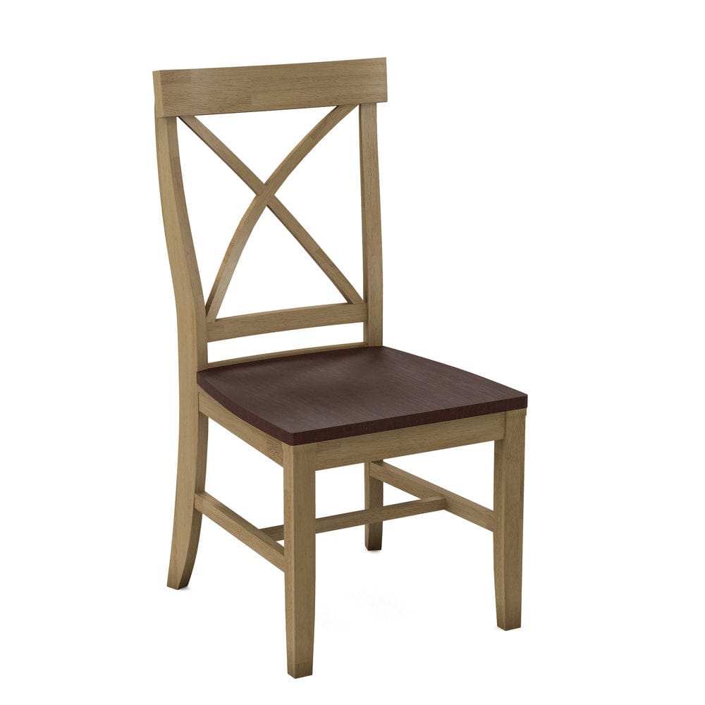 John Thomas Furniture - Curated Creekside Chair Assembled Frame in Wheat Seat and Cognac (Set of 2) - CC-87B-178-51 view 1
