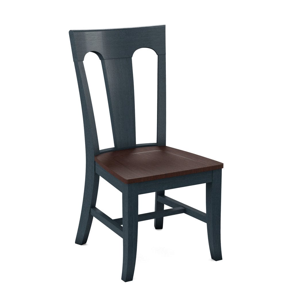 John Thomas Furniture - Curated Elle Chair Assembled Frame in Denim Seat and Cognac (Set of 2) - CC-86B-81-51 view 1