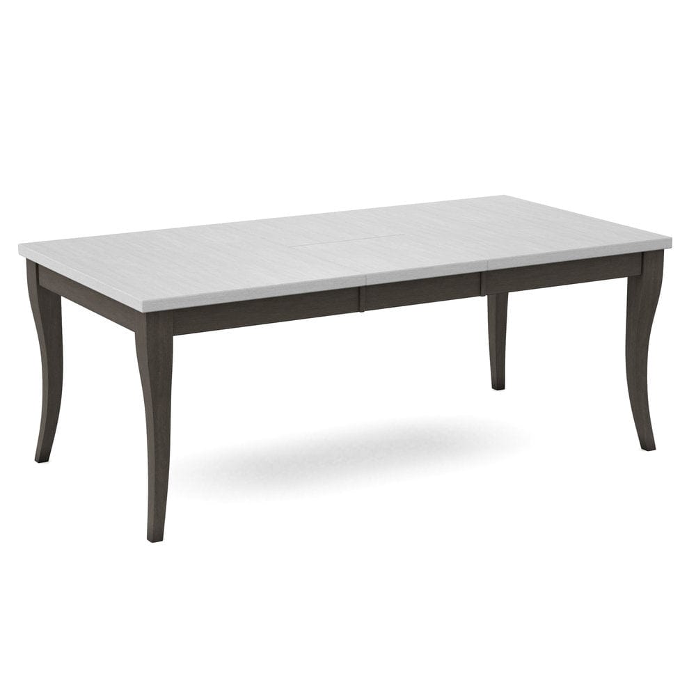 John Thomas Furniture - Curated Table Top 40X78 in Chalk with  Flair Leg & Apron in Nickel - CTT-4078-28/CLB-40-187 view 1