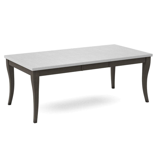 John Thomas Furniture - Curated Table Top 40X78 in Chalk with  Flair Leg & Apron in Nickel - CTT-4078-28/CLB-40-187 view 1
