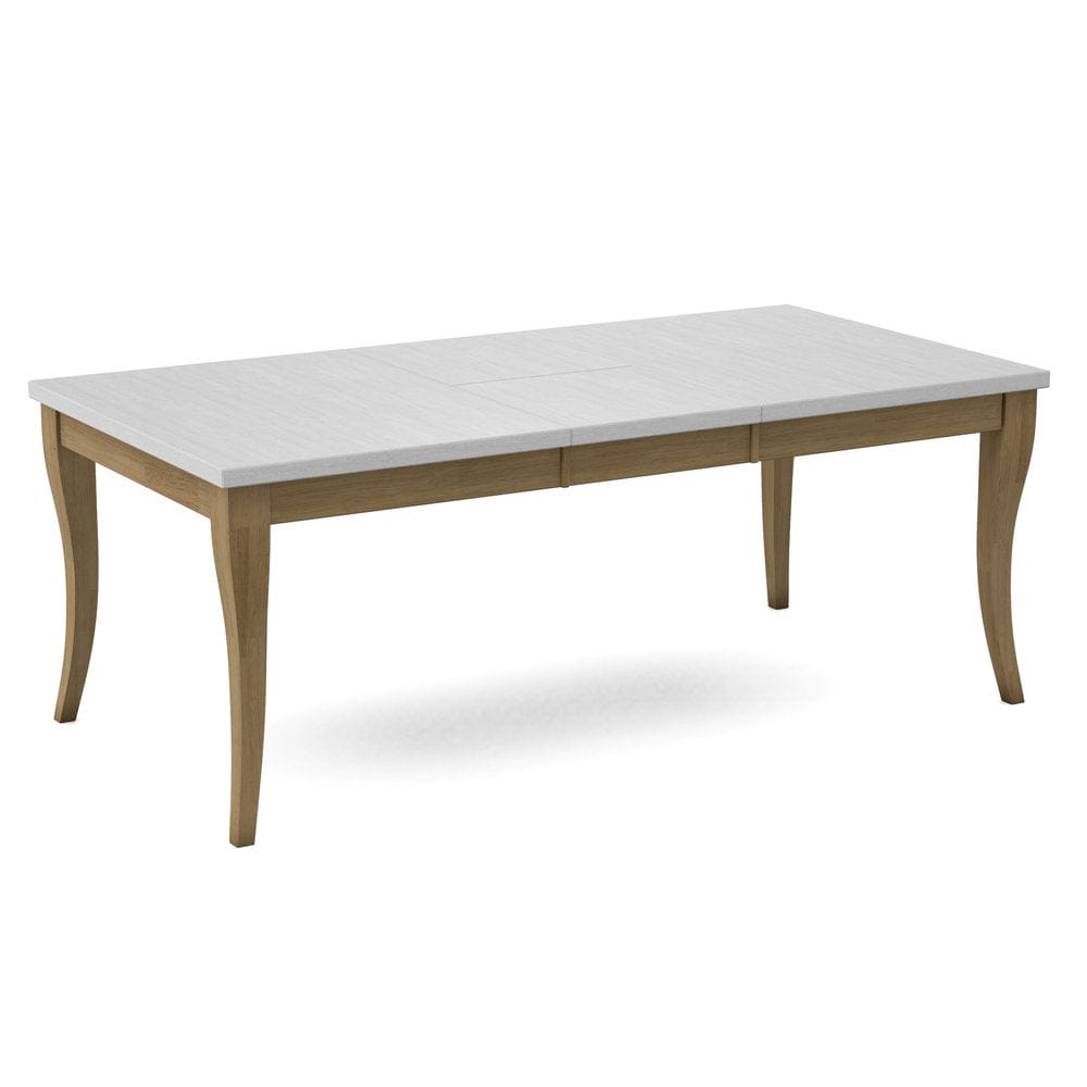 John Thomas Furniture - Curated Table Top 40X78 in Chalk with  Flair Leg & Apron in Wheat - CTT-4078-28/CLB-40-178 view 1