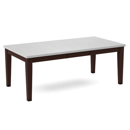 John Thomas Furniture - Curated Table Top 40X78 in Chalk with  Shaker Leg & Apron in Cognac - CTT-4078-28/CLB-42-51 view 1