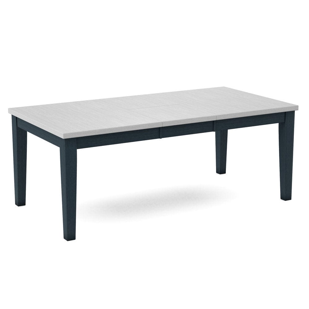 John Thomas Furniture - Curated Table Top 40X78 in Chalk with  Shaker Leg & Apron in Denim - CTT-4078-28/CLB-42-81 view 1