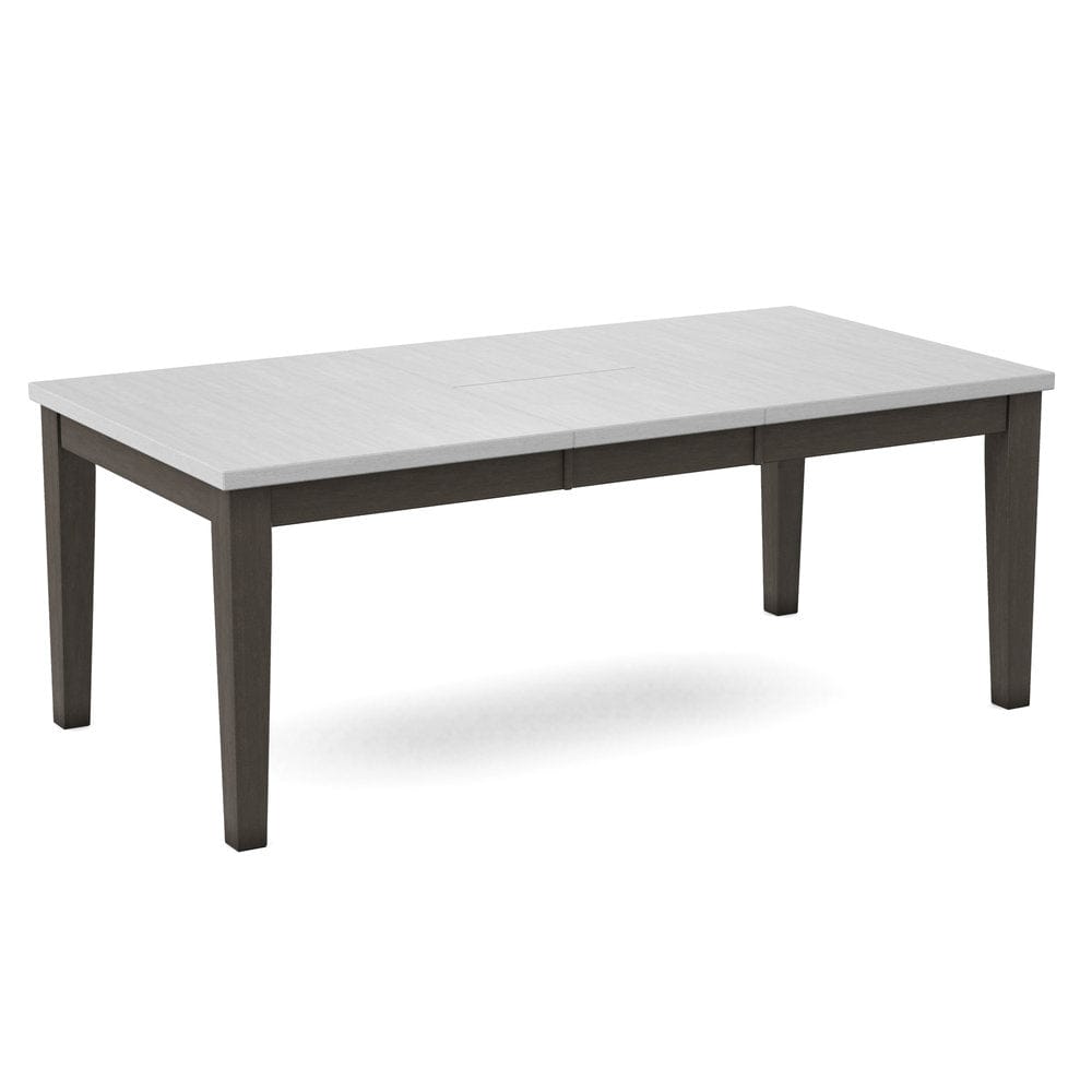 John Thomas Furniture - Curated Table Top 40X78 in Chalk with  Shaker Leg & Apron in Nickel - CTT-4078-28/CLB-42-187 view 1