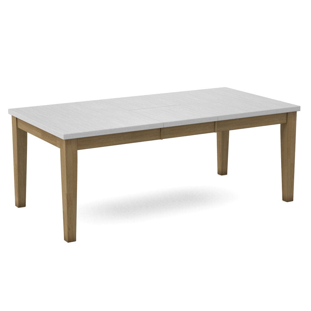 John Thomas Furniture - Curated Table Top 40X78 in Chalk with  Shaker Leg & Apron in Wheat - CTT-4078-28/CLB-42-178 view 1