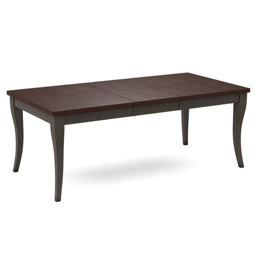 John Thomas Furniture - Curated Table Top 40X78 in Cognac with  Flair Leg & Apron in Nickel - CTT-4078-51/CLB-40-187 view 1