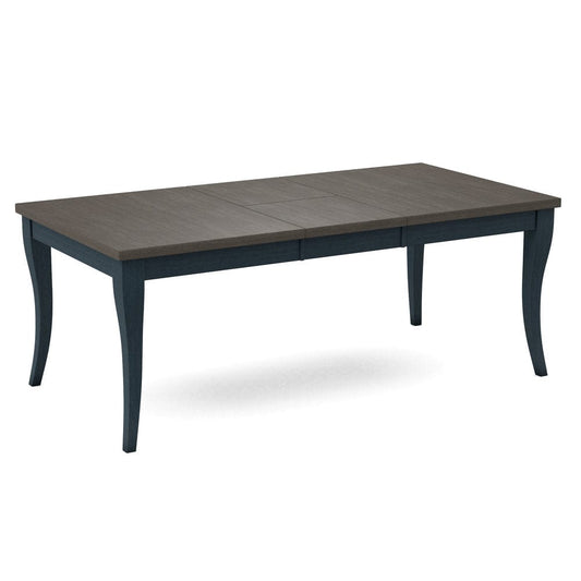John Thomas Furniture - Curated Table Top 40X78 in Nickel with  Flair Leg & Apron in Denim - CTT-4078-187/CLB-40-81 view 1