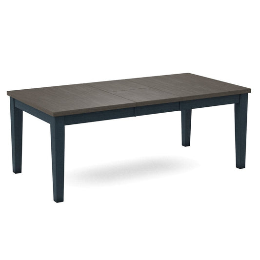 John Thomas Furniture - Curated Table Top 40X78 in Nickel with  Shaker Leg & Apron in Denim - CTT-4078-187/CLB-42-81 view 1