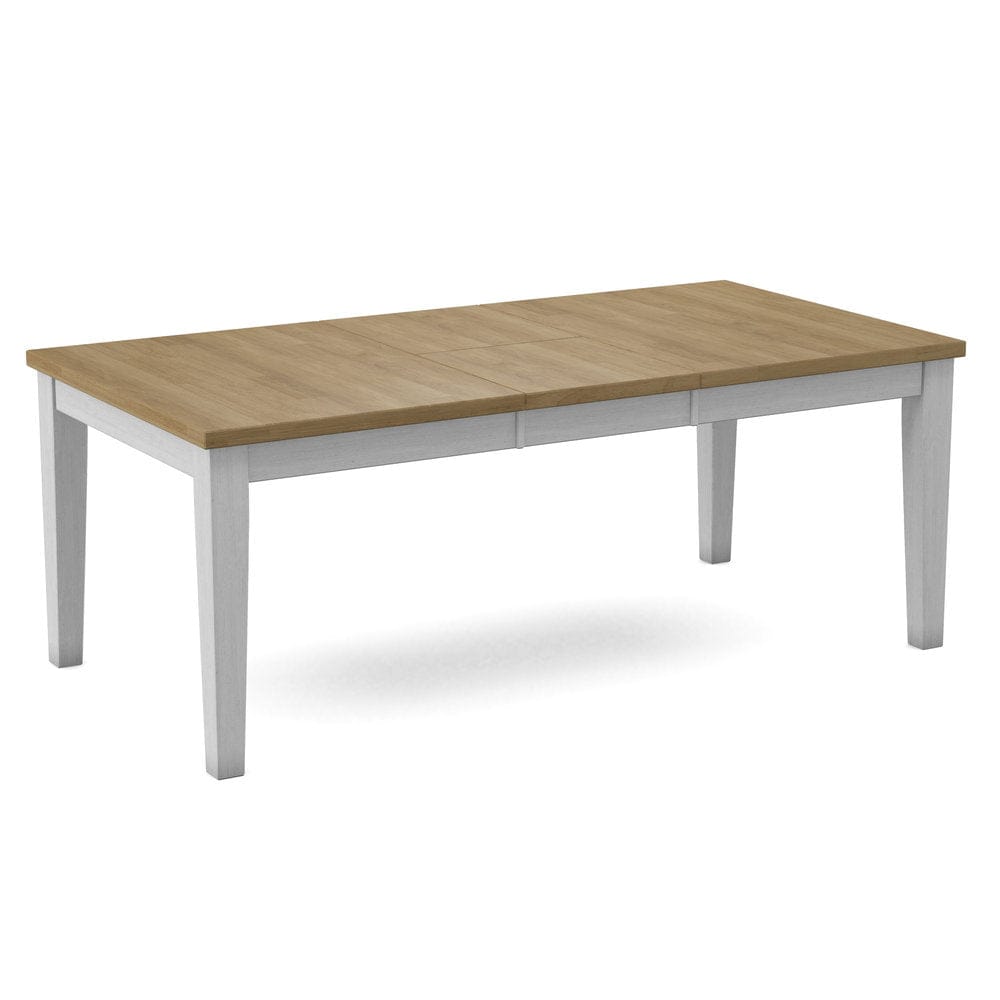 John Thomas Furniture - Curated Table Top 40X78 in Wheat with  Shaker Leg & Apron in Chalk - CTT-4078-178/CLB-42-28 view 1