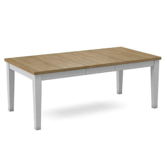 John Thomas Furniture - Curated Table Top 40X78 in Wheat with  Shaker Leg & Apron in Chalk - CTT-4078-178/CLB-42-28 view 1