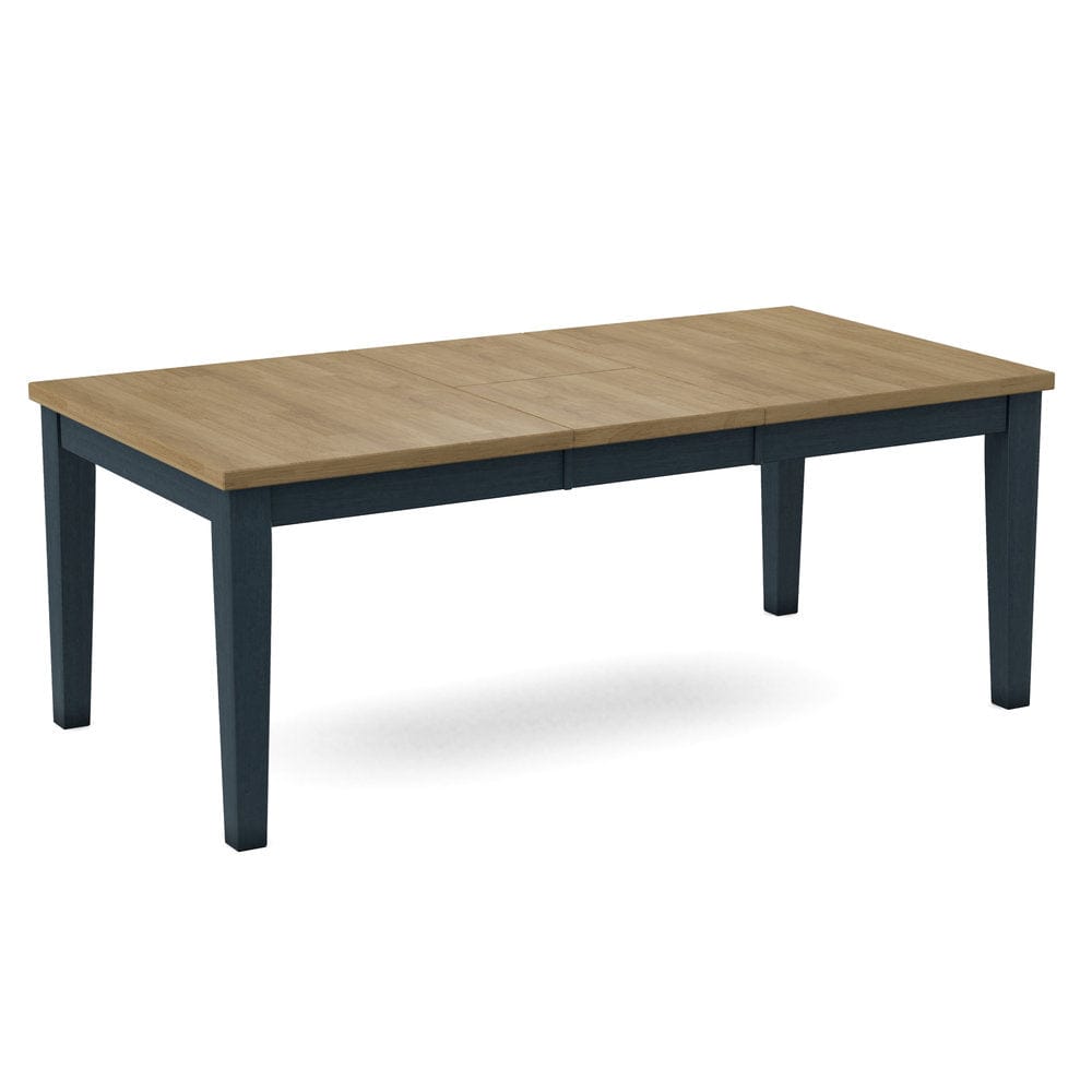 John Thomas Furniture - Curated Table Top 40X78 in Wheat with  Shaker Leg & Apron in Denim - CTT-4078-178/CLB-42-81 view 1