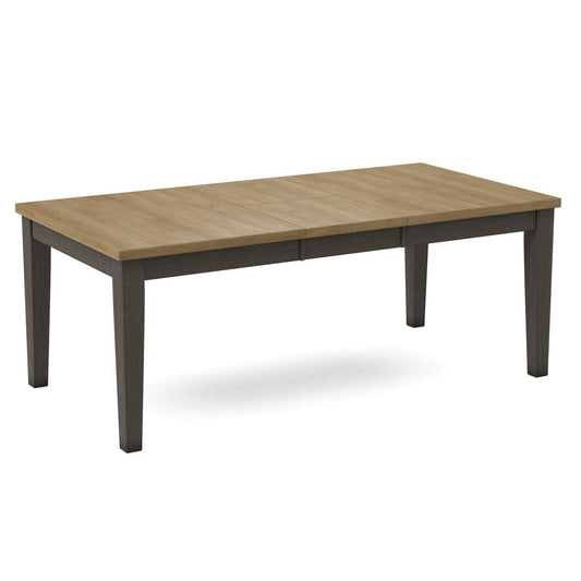 John Thomas Furniture - Curated Table Top 40X78 in Wheat with  Shaker Leg & Apron in Nickel - CTT-4078-178/CLB-42-187 view 1