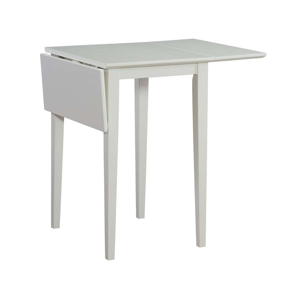 John Thomas Furniture - Dining Essentials - 22in Dropleaf  Leg Table in White - T08-2236D veiw 1