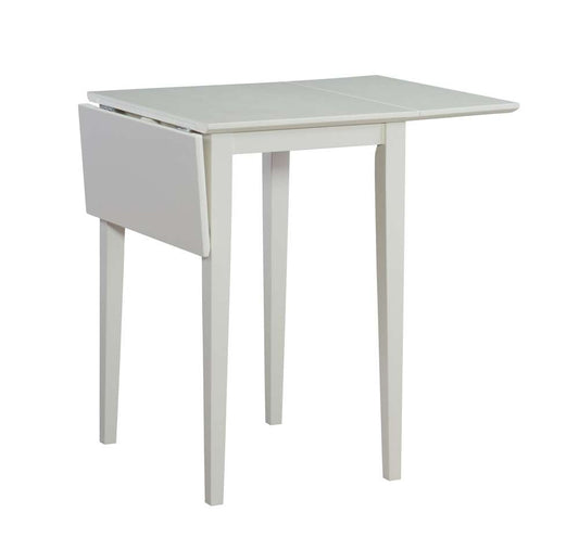 John Thomas Furniture - Dining Essentials - 22in Dropleaf  Leg Table in White - T08-2236D veiw 1
