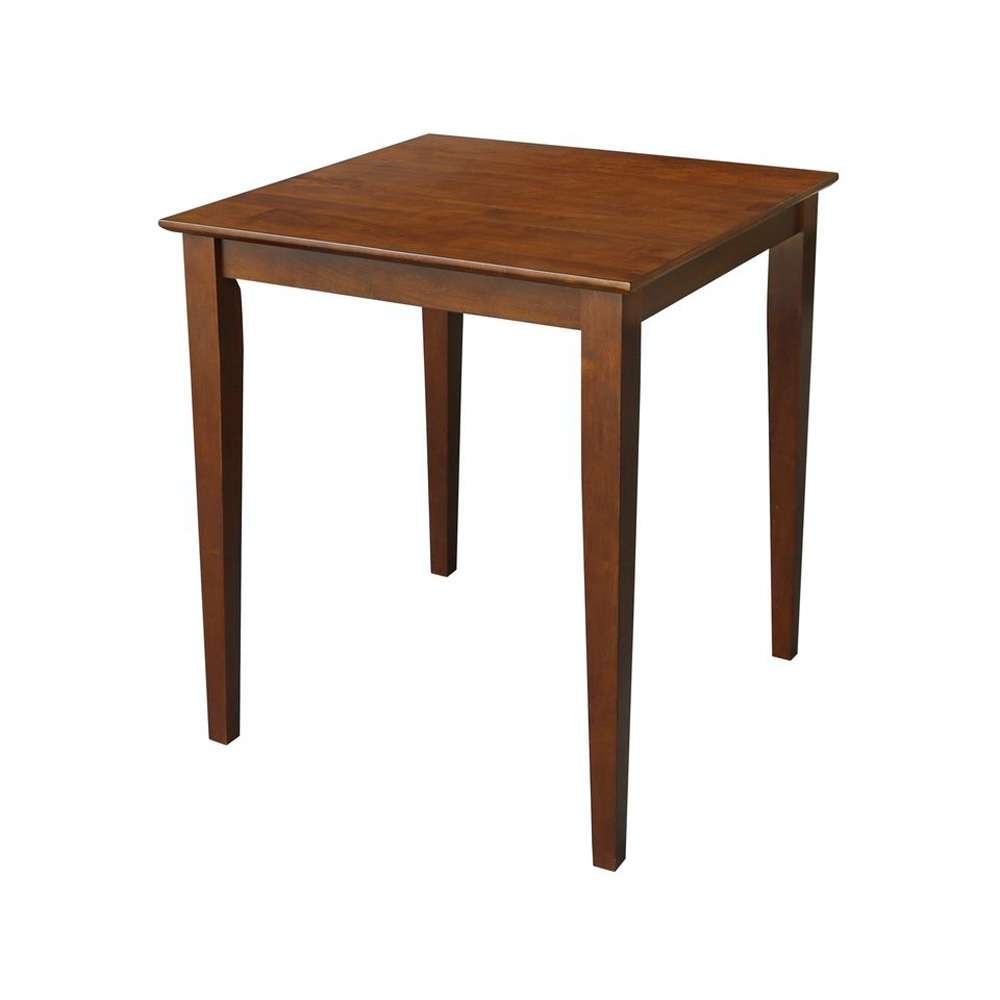 John Thomas Furniture - Dining Essentials - 30 Square Table Top w/ 36H Shaker Legs in Espresso - T581-3030T_T581-36S veiw 1