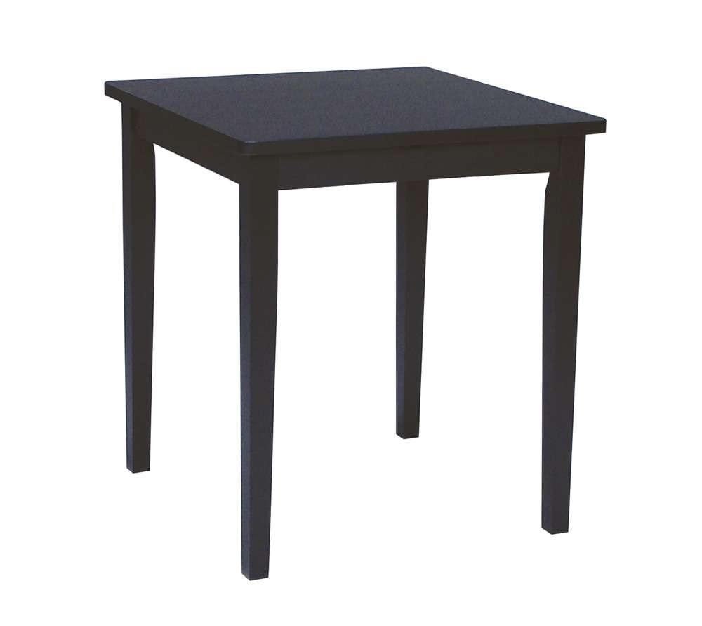 John Thomas Furniture - Dining Essentials - 30 Square Table w/ 36H Shaker Legs in Black - T46-3030T_T46-36S veiw 1