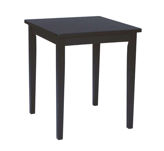 John Thomas Furniture - Dining Essentials - 36 Square Table w/ 36 Shaker Legs in Black - T46-3636T_T46-36S veiw 1