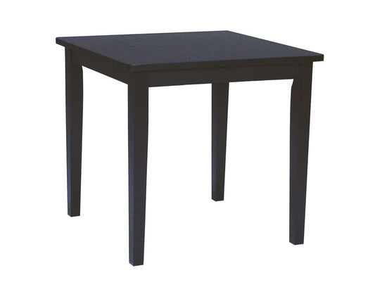 John Thomas Furniture - Dining Essentials - 36 Square Table Top w/ 30 Shaker Legs in Black - T46-3636T_T46-30S veiw 1