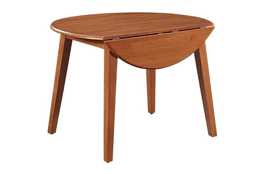John Thomas Furniture - Dining Essentials - 42in Dropleaf Leg Table in Bourbon Oak - T42-42DL veiw 1