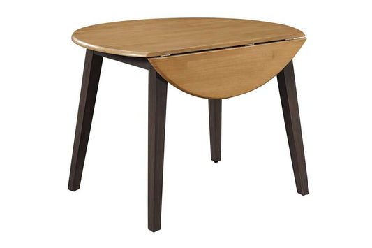 John Thomas Furniture - Dining Essentials - 42in Round Drop Leaf Leg Table in Hickory & Coal - T45-42DL veiw 1