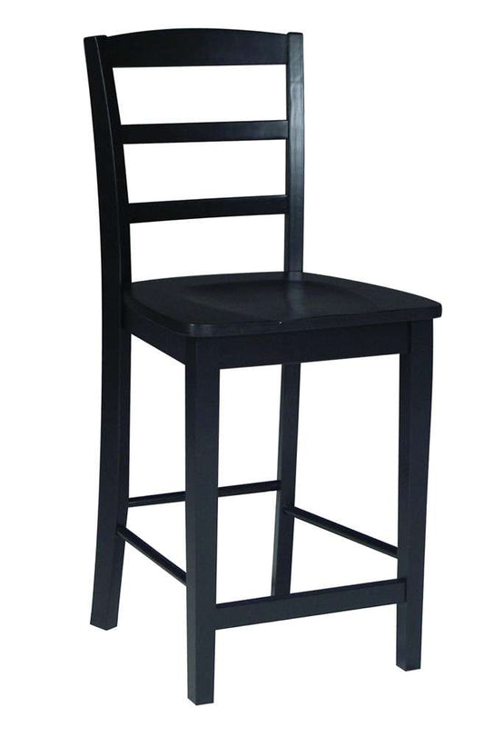 John Thomas Furniture - Dining Essentials - Black 24in Madrid Stool Rta - S46-402 veiw 1