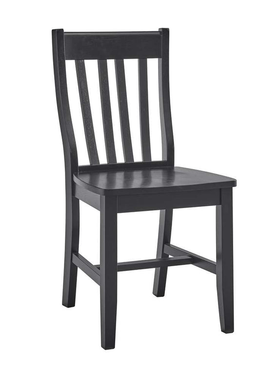 John Thomas Furniture - Dining Essentials - Black Café Chair (Set of 2) - CI46-61B veiw 1