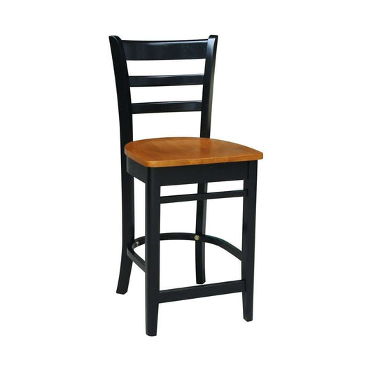 John Thomas Furniture - Dining Essentials - Black/Cherry 24in Emily Stool Rta - S57-6172 veiw 1