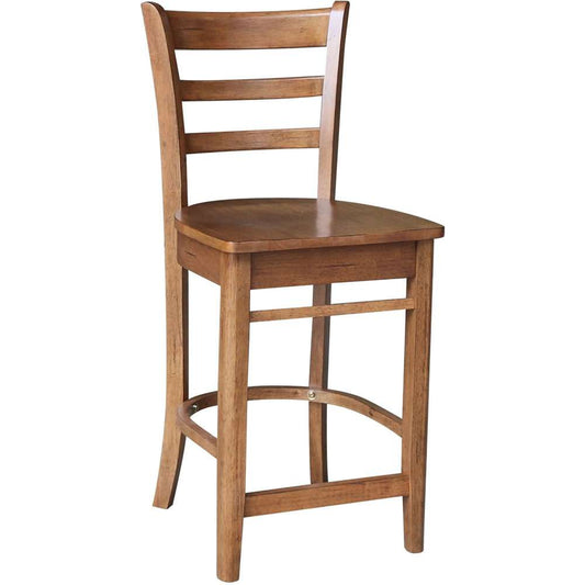 John Thomas Furniture - Dining Essentials - Bourbon Oak 24in Emily Stool Rta - S42-6172 veiw 1