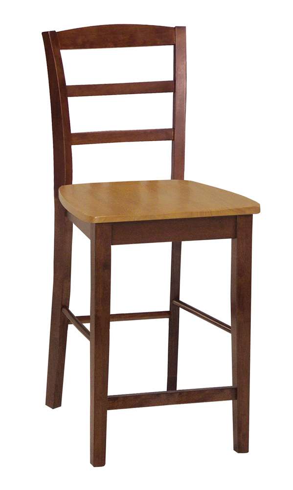 John Thomas Furniture - Dining Essentials - Cinnamon/Espresso 24in Madrid Stool Rta - S58-402 veiw 1