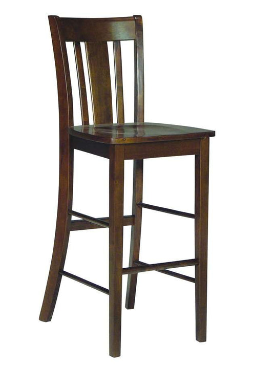 John Thomas Furniture - Dining Essentials - Espresso 30in San Remo Stool - S581-103B veiw 1